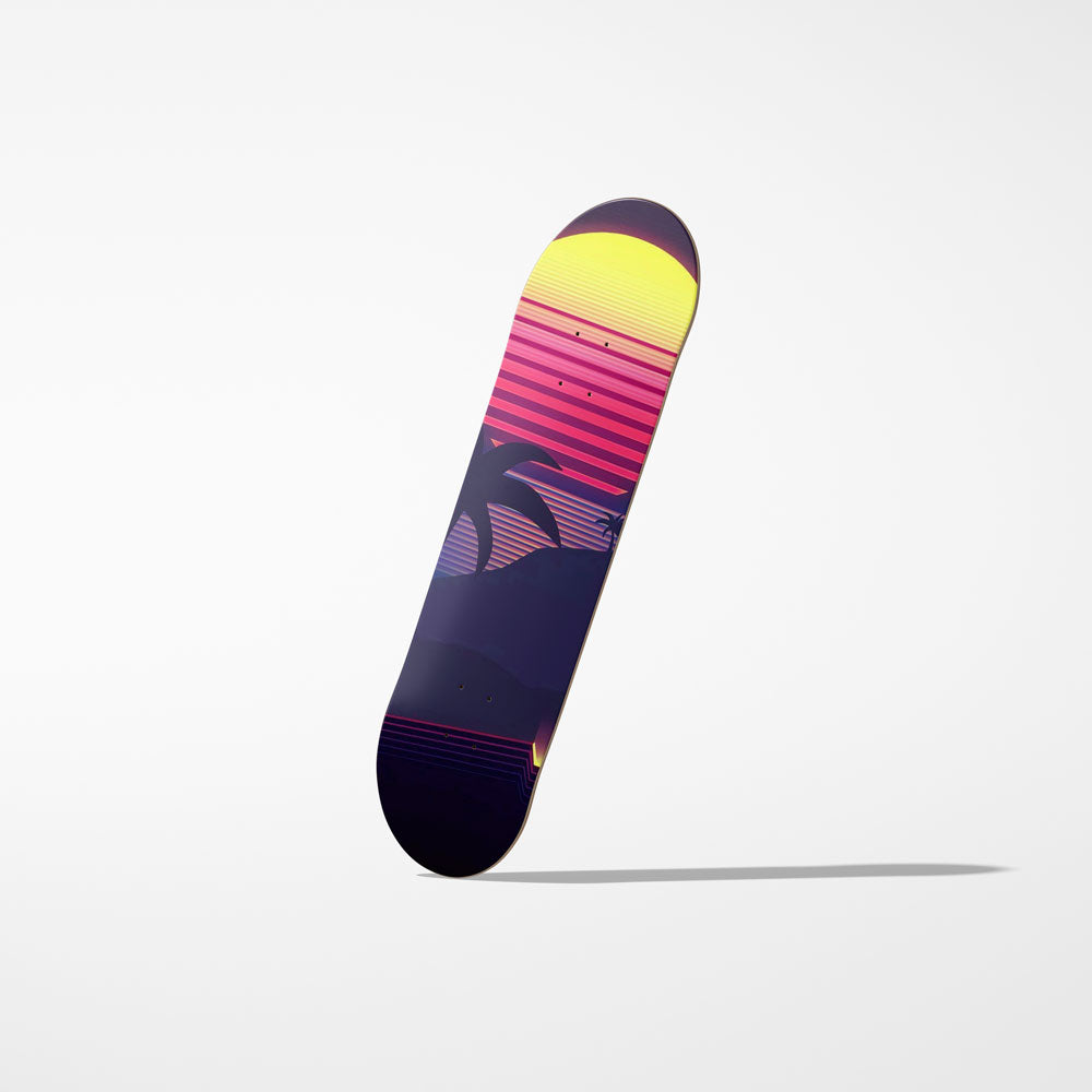 Neon Miami Nights Skateboard Deck