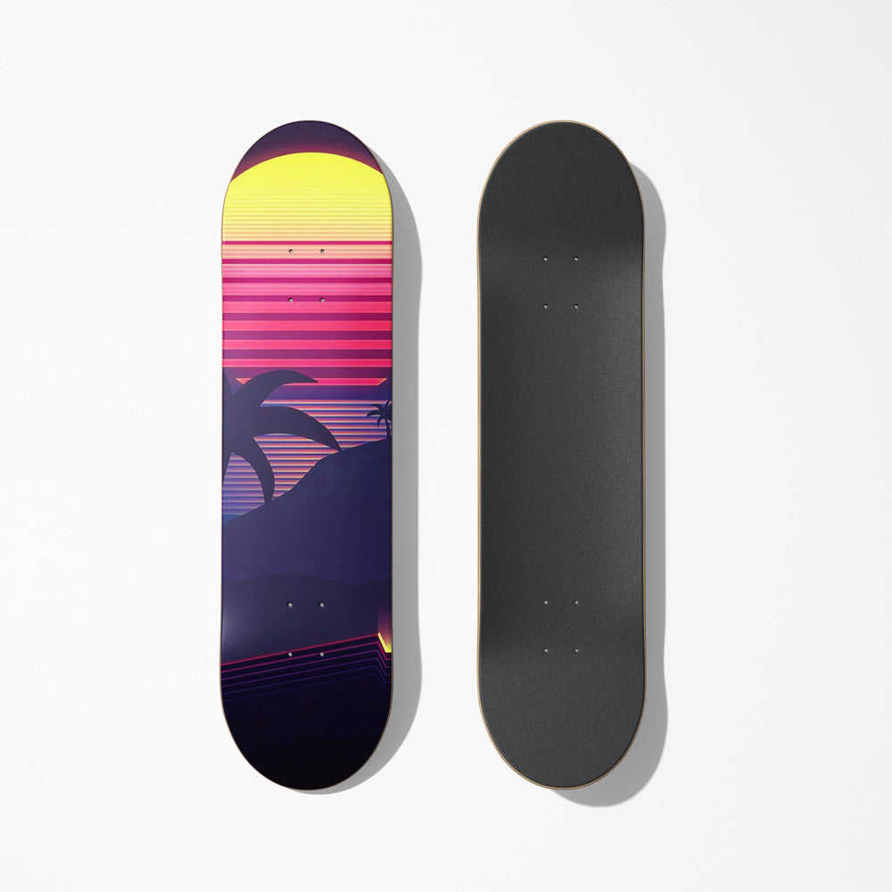 Neon Miami Nights Skateboard Deck